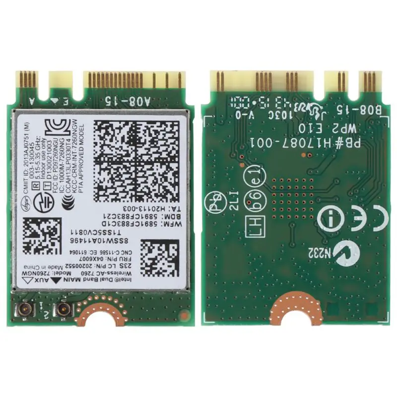 Для ThinkPad X240 T440 T540P L440 5G двухдиапазонный 7260NGW AC FRU: 04X6007 адаптер Y5GE