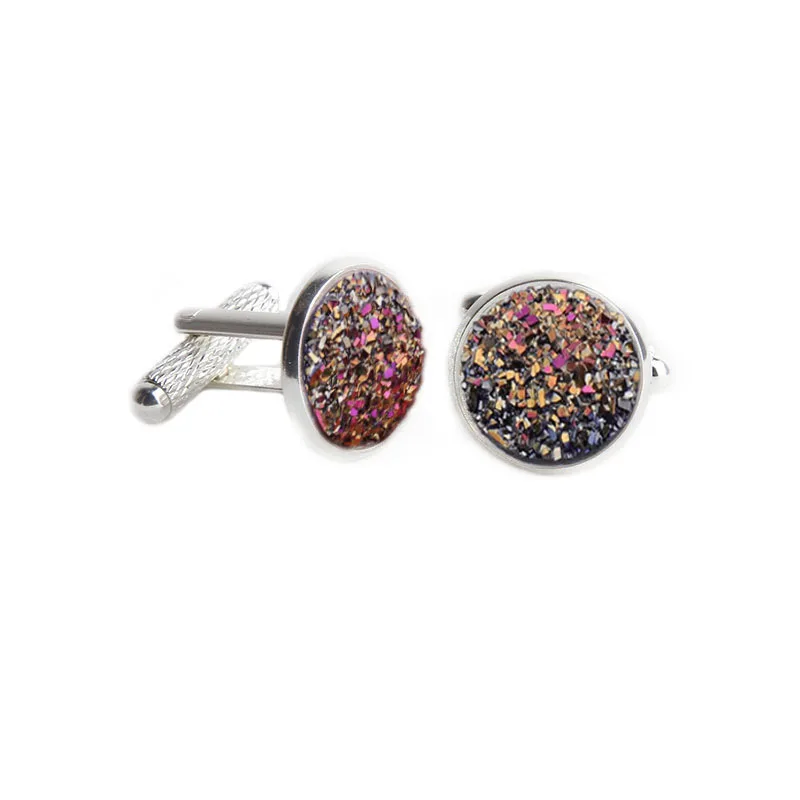 Boutons De Manchette Vintage Ronds Ormeau YN-30 - Bijou Homme, Occasion, Style Pionnier