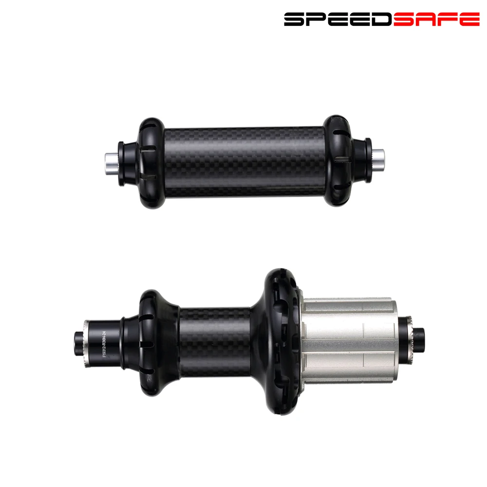 Powerway R36 Super Light 20/24H Road Bicycle Carbon Hubs PHB-R36 Front 85g and PFH-R36 Rear 206g Black O.L.D 100mm/130mm Free QR | Спорт и