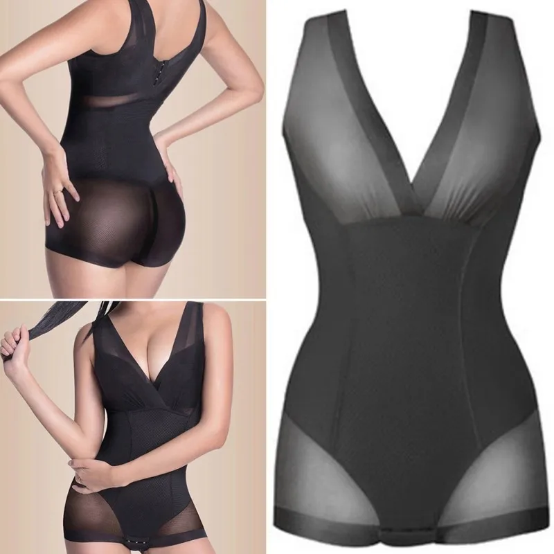 CXZD Lady Slimming Burn Fat Briefs Shapewear Tummy Slim Bodysuit Full Body Shaper Slimming Underwear Vest Bodysuits Jumpsuit L-X maidenform shapewear