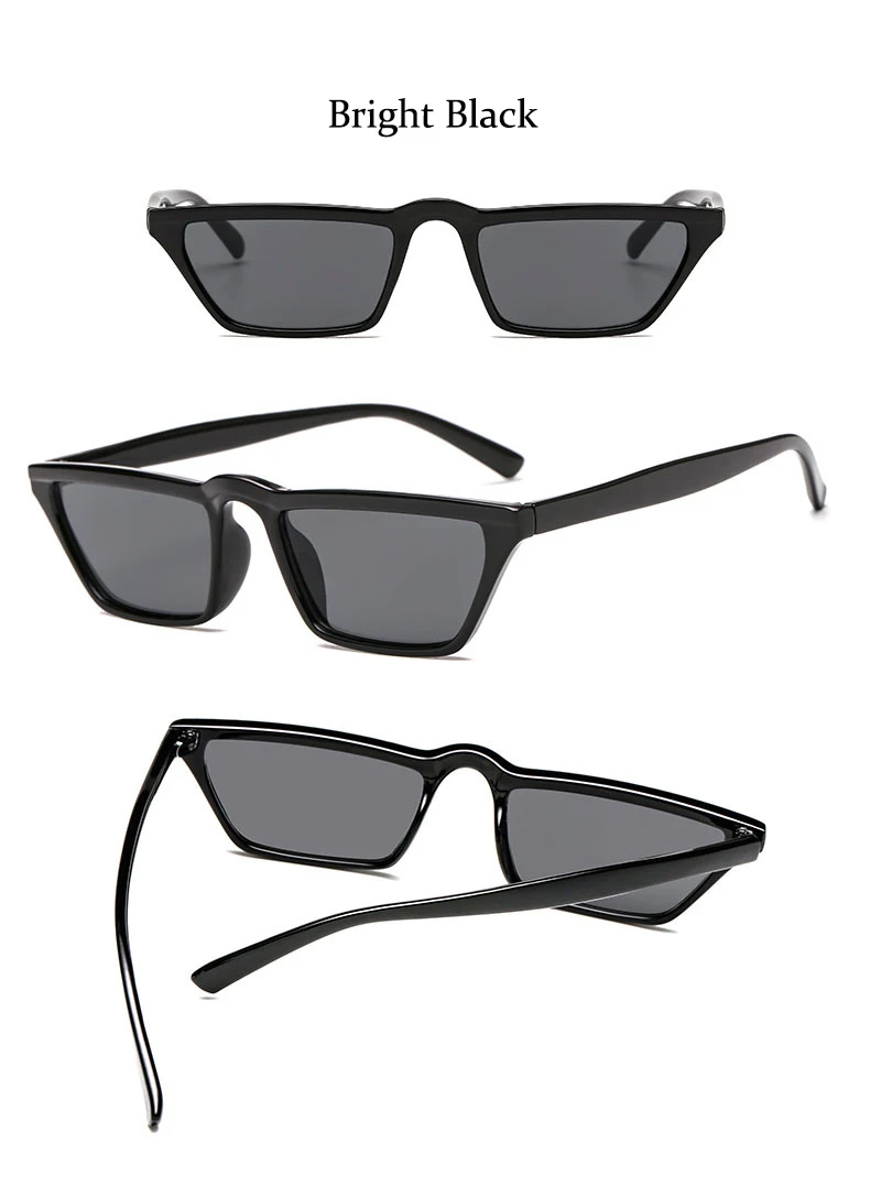 Модные брендовые дизайнерские прямоугольные Солнцезащитные очки женские Ретро Винтажные маленькие квадратные высококачественные солнечные очки женские в форме кошачьих глаз очки
