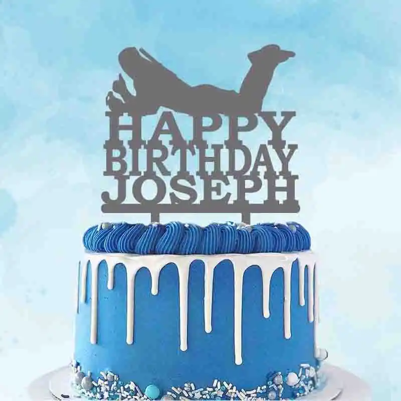 Decoration De Gateau D Anniversaire Personnalisee Deadpool Decor Avec Silhouette De Joyeux Anniversaire Avec Nom Personnalise Aliexpress