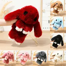 Новая модная женская Милая кукольная сумка с ушастым кроликом милая плюшевая сумка для девочек сумки на одно плечо плюшевый Кошелек Сумки через плечо