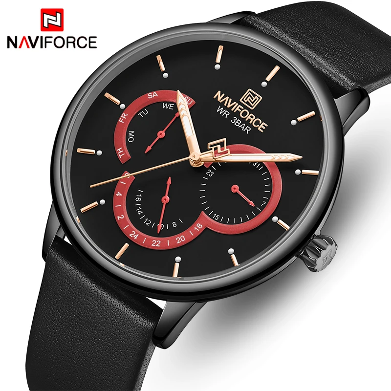 

NAVIFORCE Watch for Men Top Brand Fashion Quartz Men’s Watches Stainless Steel Mesh Sports Male Clock Date Relogio Masculino