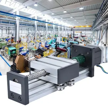 

Ball Lead Screw Slide Linear Guide Single Shaft Guide Stage Stroke 300mm with 57 Motor Linear Rail Carriage CNC Part