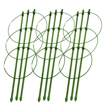 

Plant support Greenhouse Gardening pillar Plastic coated steel pipe Climbing vine bracket Agriculture tools Flower support