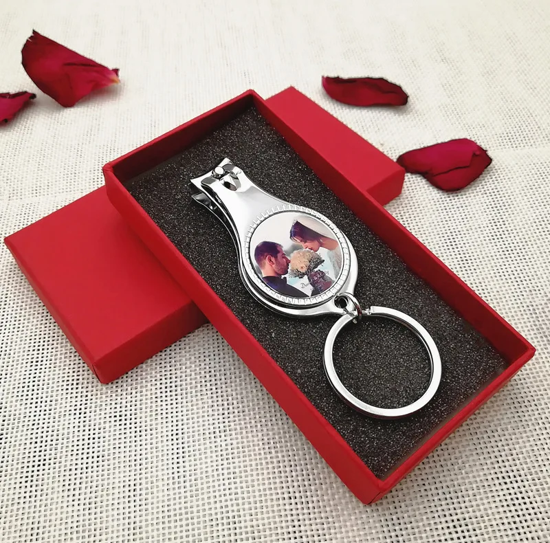 US $114.75 100Pcs Personalized Wedding Gift With Photo Customized Birthday Party Favor Multifunctional Bottle OpenerKeychainNail Clippers