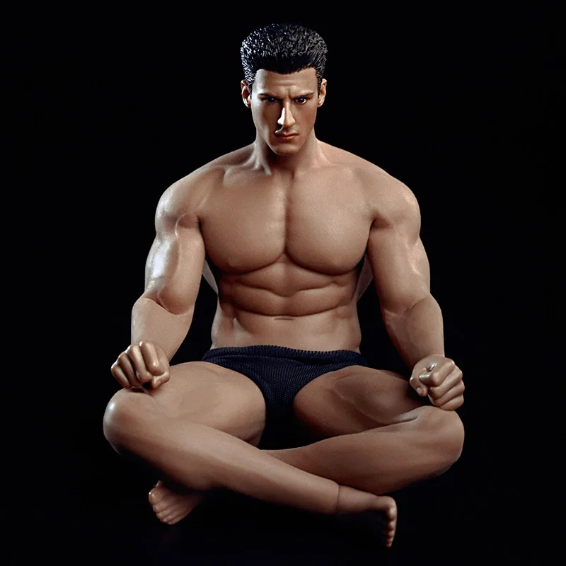 

1/12 Scale TM01A TM02A Scale Super Flexible Male Muscular Man Body with Head Carving for 6"Action Figure Body Doll Toy Collecte