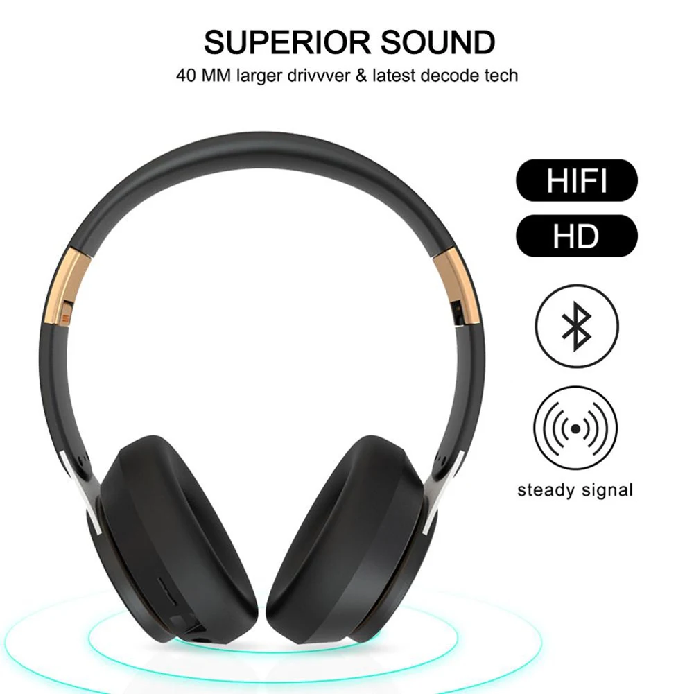 Wireless Headset Bluetooth 5 0 Headphone Adjustable Stereo Headset Earphones for Smartphones PC Xiaomi Huawei Smartphone
