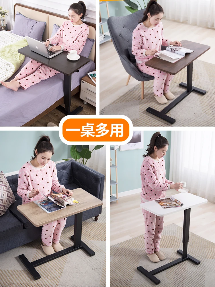

Table beside the lift bed simple household mobile laptop table