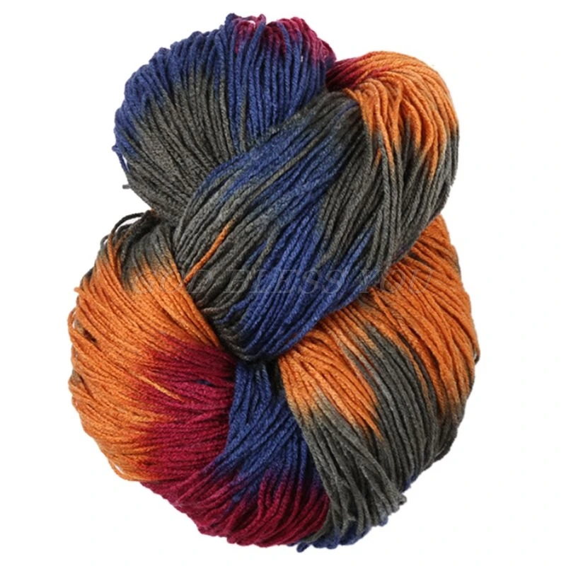50 г Смешанная цветная пряжа для вязания, акриловое волокно, мягкая, не скатывающаяся, окрашенная, ручная вязка, нить для вязания «сделай сам», свитер - Цвет: C