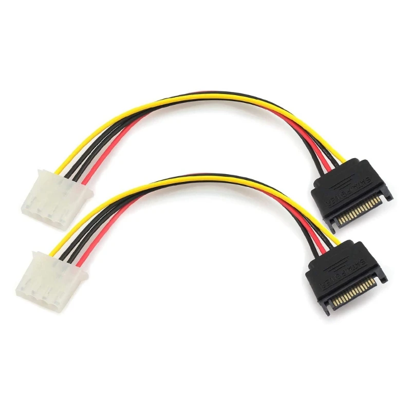 4Pins Molex PC IDE Female to 15 Pin SATA Male Power Adapter Convertor ConnectoVG 