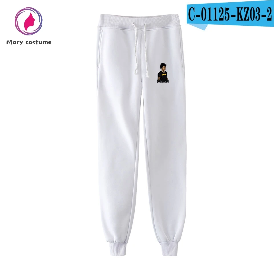 Sahbabii Hip hop Cooton Men Pants High Quality Jogging Sports Pants Trousers Fashion Tight Comfortable Casual Pants - Цвет: white