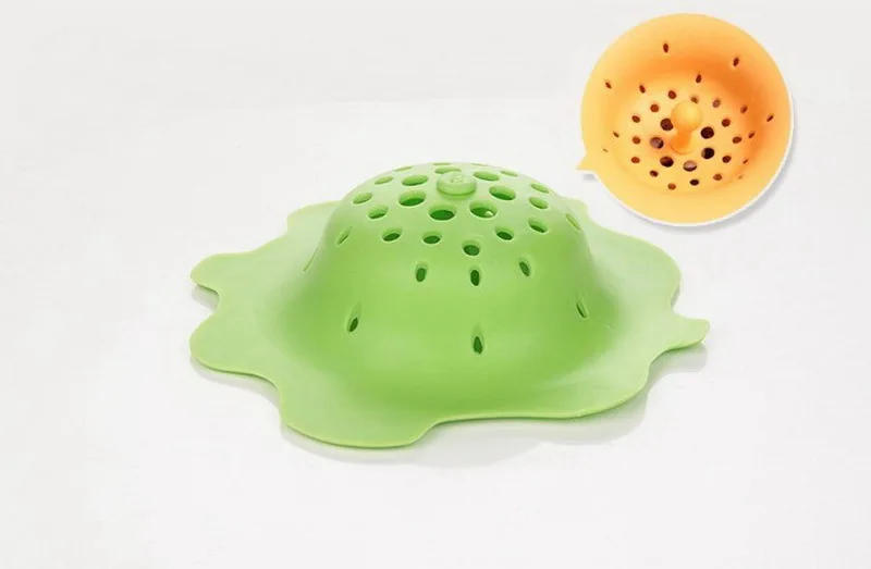 Creative Silicone Kitchen Sink Strainer Filter Round Shape Sewer Drain Cover Stopper