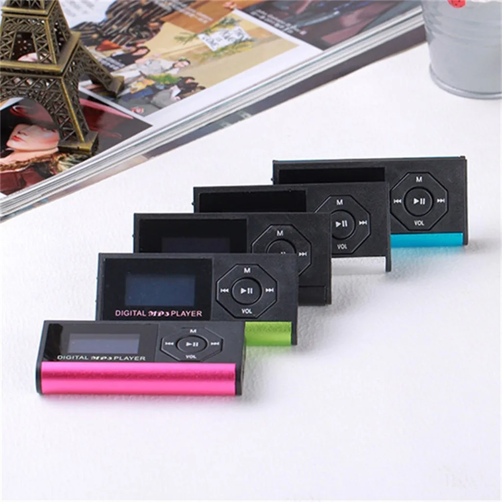 USB MP3-Player mit 32 GB Digitaler lcd-Bildschirm Plug-in-Digital радио плеер с ЖК-дисплеем 3,5 мм AUX фонарик Встроенный