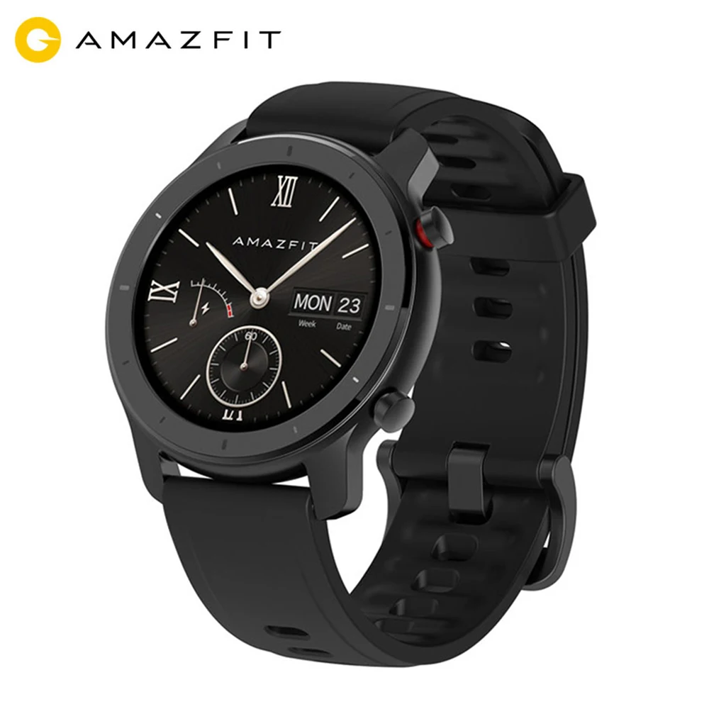 Глобальная версия Huami Amazfit GTR 42 мм умные часы водонепроницаемые умные часы 24 дня 42 мм gps и ГЛОНАСС сердечный ритм для Android IOS