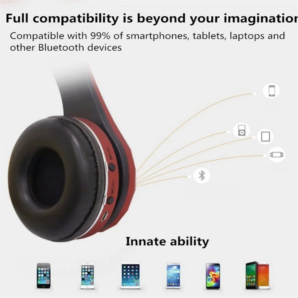 TF/FM-радио/Bluetooth 3-в-1 через наушники-вкладыши Bluetooth наушники Вращающийся складной спортивные кроссовки с низким акцент наушники