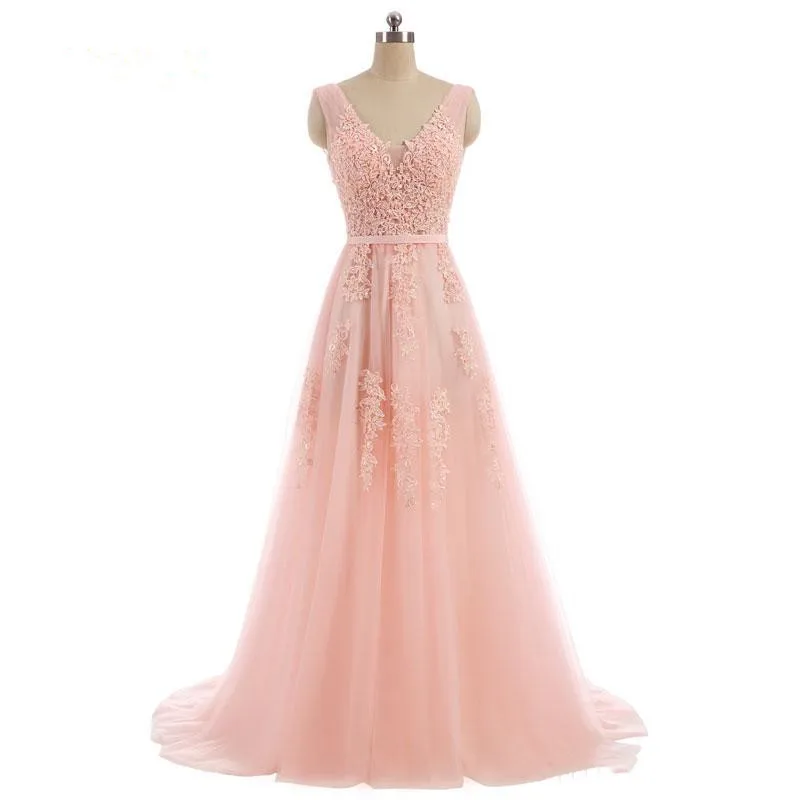 Vestido de festa, милое кружевное длинное вечернее платье с v-образным вырезом, вечерние платья невесты, сексуальные платья с открытой спиной и бисером, платья для выпускного с жемчугом
