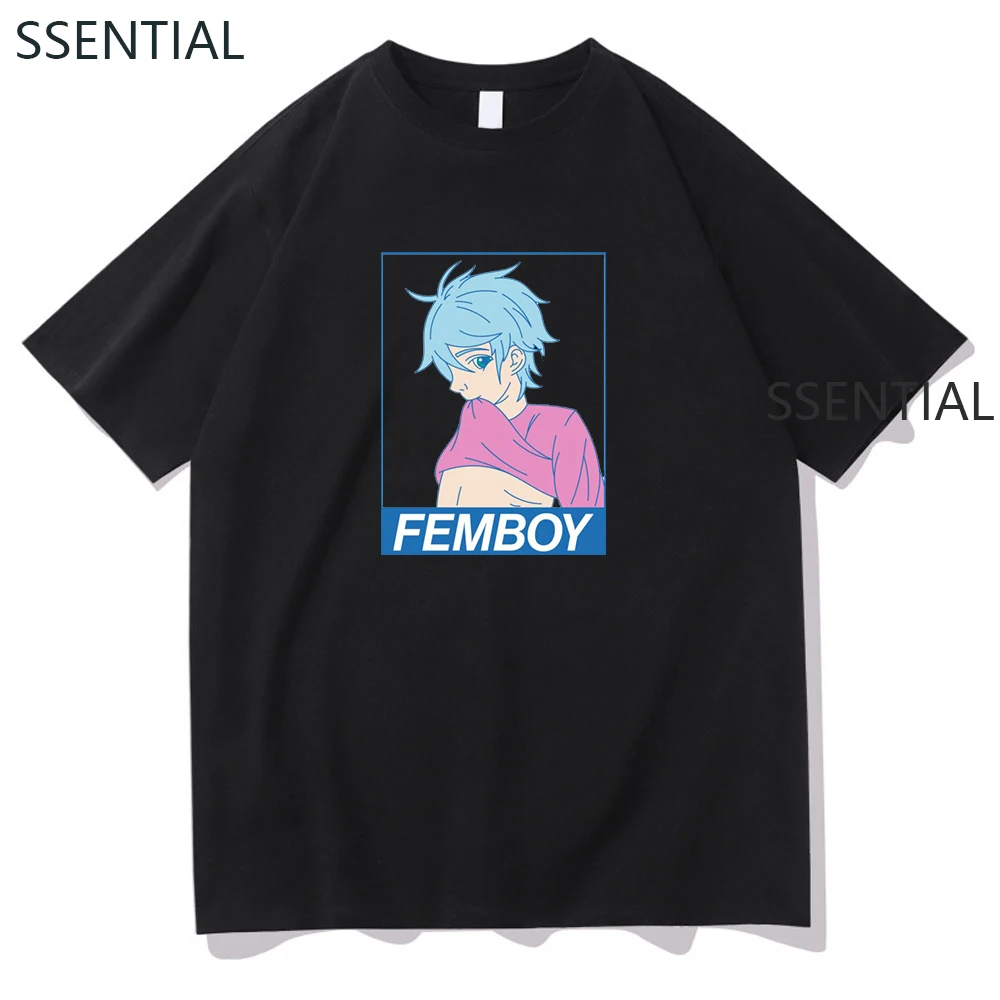 Футболка женская с принтом в стиле аниме модная уличная одежда хип-хоп для