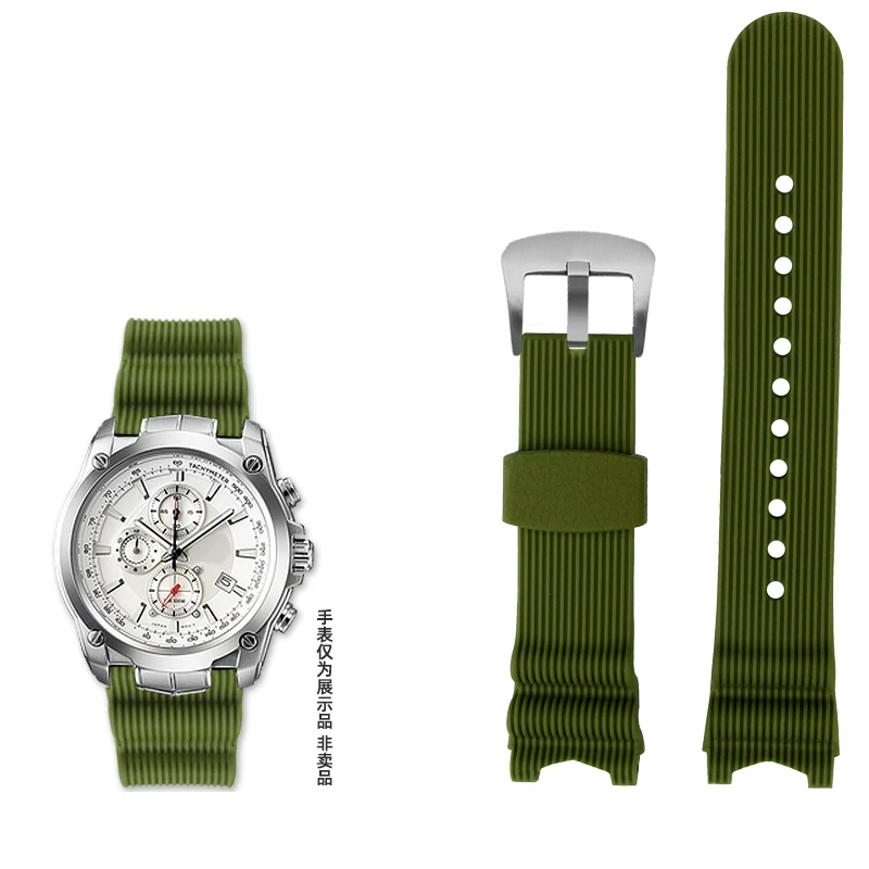 Modified watch strap For Casio EDIFICE EF 524D 524SP rubber