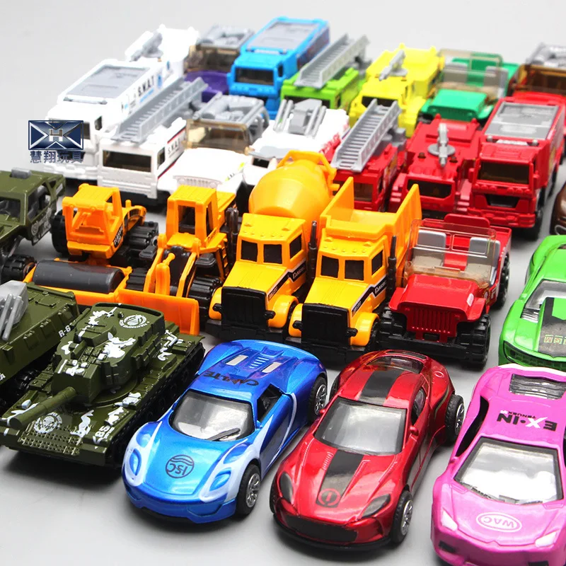 Набор легковых автомобилей 1: 64 Модель игрушечных инерционный Карманный сплав