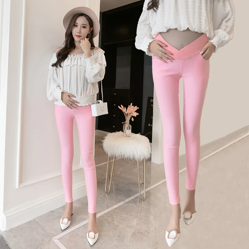 

Maternity Clothes 2019 Autumn New Style Korean-style Fashion Small Fresh Low-Rise Maternity Pants Pregnant Women Outer Wear Legg