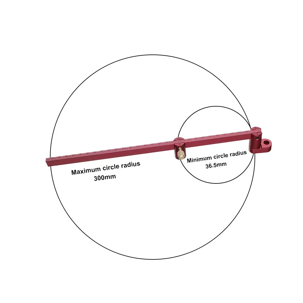360 градусов плотник прямой линии дуги кривой Scriber маркировки точного двойного назначения деревообрабатывающий инструмент Калибр чертеж Trammel системы