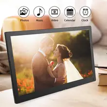 Марко цифровой 15,6 дюймов 1920*1080 HD ips экран металлическая цифровая фоторамка Будильник Календарь