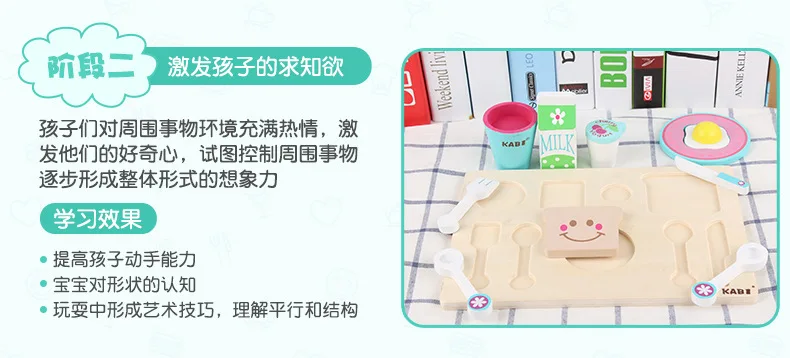 Модель игровой домик набор кухонных игрушек Yunhe деревянная детская развивающая игрушка экспорт