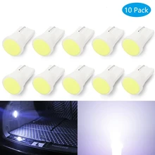 10 шт. T10 фара красного цвета для автомобилей Интерьер светодиодный T10 COB W5W 168 клин инструменты для дверцы боковая лампа лампочки белого красные, синие зеленого, розового цвета