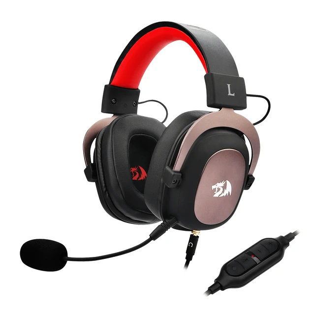 Redragon H510 Zeus Wired Gaming Headset 7.1 Surround Sound Multi Platforms Headphone Works PC Phone PS5/4/3 Xbox One/Series X NS 1