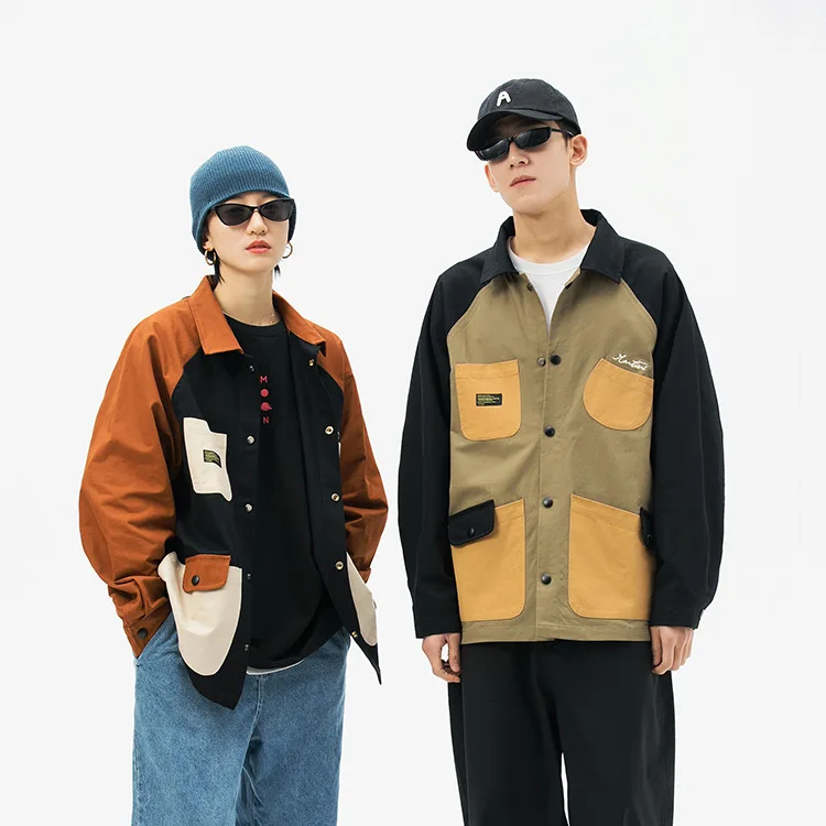

Wu Airlines 2020 Men Casual Workwear Coat National Trends Spring Loose-Fit Couples Joint Instructor Versatile Jacket Men's Fashi