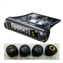 Автомобильный датчик давления в шинах USB или солнечная зарядка системы мониторинга давления ЖК-дисплей 4 внешних датчика автомобиля TPMS