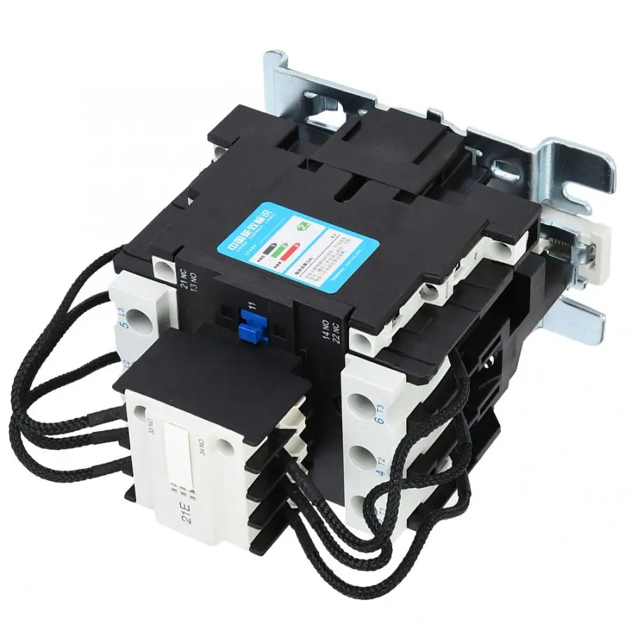 CJ19-36/21AC Contactor Switching Capacitor Contactor AC380V 36A 2 NO 1 NC Flame Retardant Contactor Household