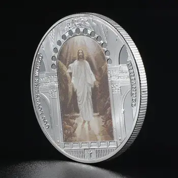 

New Jesus Silver Coin Christ religion Commemorative Coins Collection Gift Souvenir Art Metal