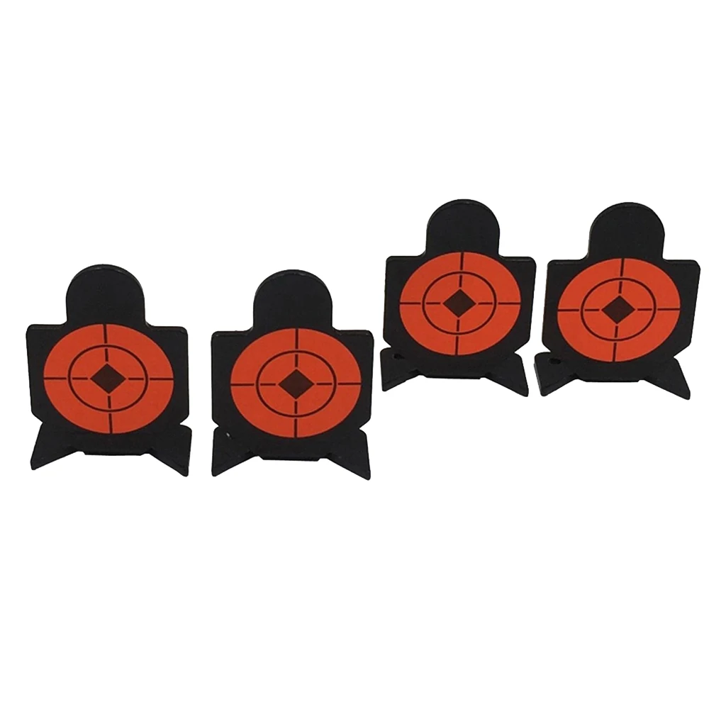 4 Packs Shooting Game Practice Silhouette Aim Targets Small Humanoid Targets