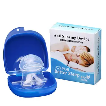

Silicone Anti Snoring Tongue Device Men Women Sleep Apnea Aid Stop Snore Stopper