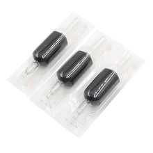 20 шт 11R черные тубы, одноразовые ручки для татуировки, силиконовые, высокое качество, 25 мм, зажимы, трубки для татуировки, трубки для тату, иглы, поставки