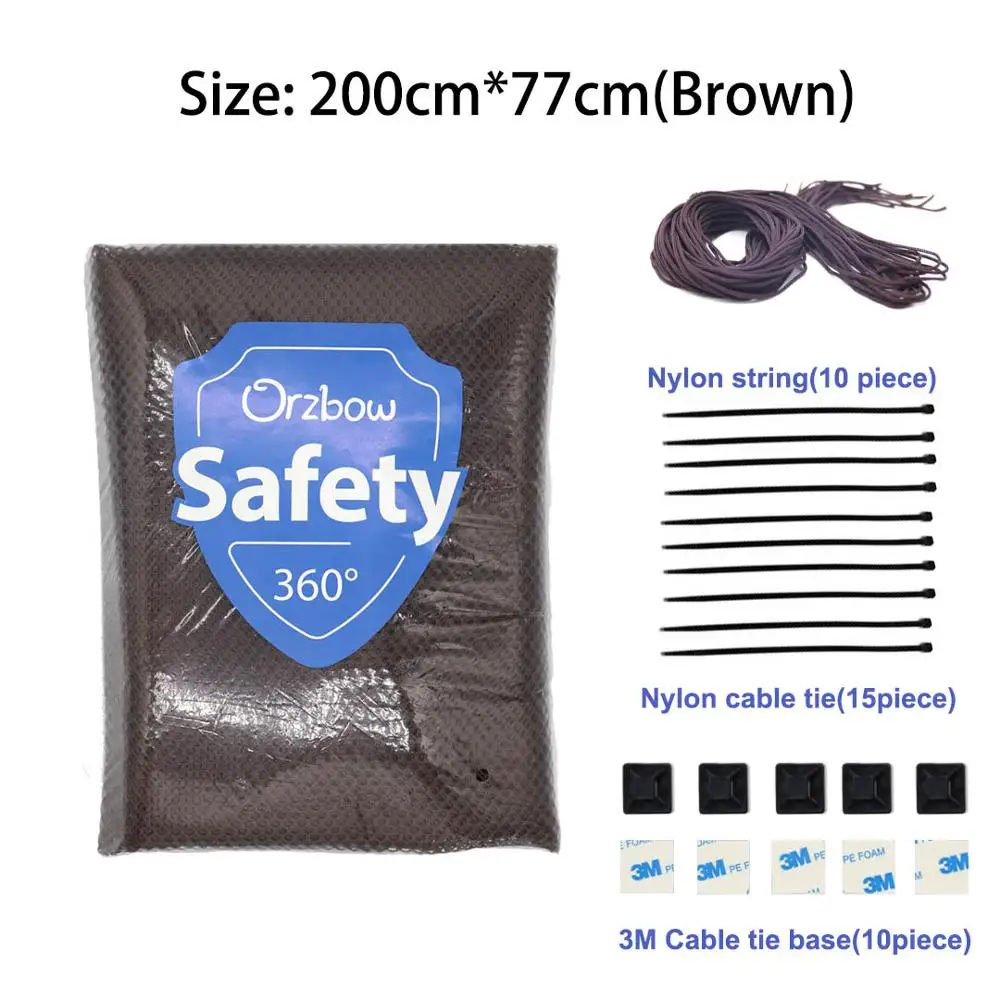 2 Meter Coffee Детская Защитная сетка для лестницы, детская Защитная сетка для балкона, утолщенная защитная сетка для детей, ограждение для малышей, защита для детей - Цвет: 2 Meter Coffee