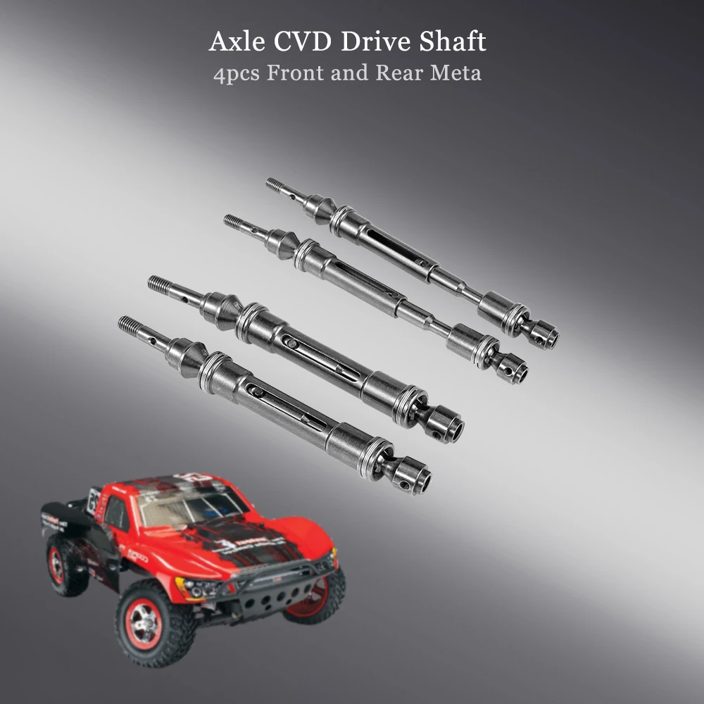 

4pcs Universal Front and Rear Metal Axle CVD Drive Shaft for 1/10 Short Truck TRAXXAS Slash SLA017 SLA018 RC Crawler