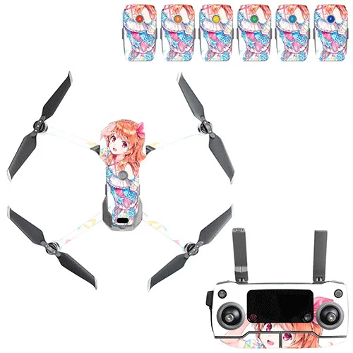 Граффити наклейка Skins Комплект для DJI Mavic 2 Drone Body sticker пустынный камуфляж наклейки аксессуары для кожи Mavic 2 PRO/Zoom