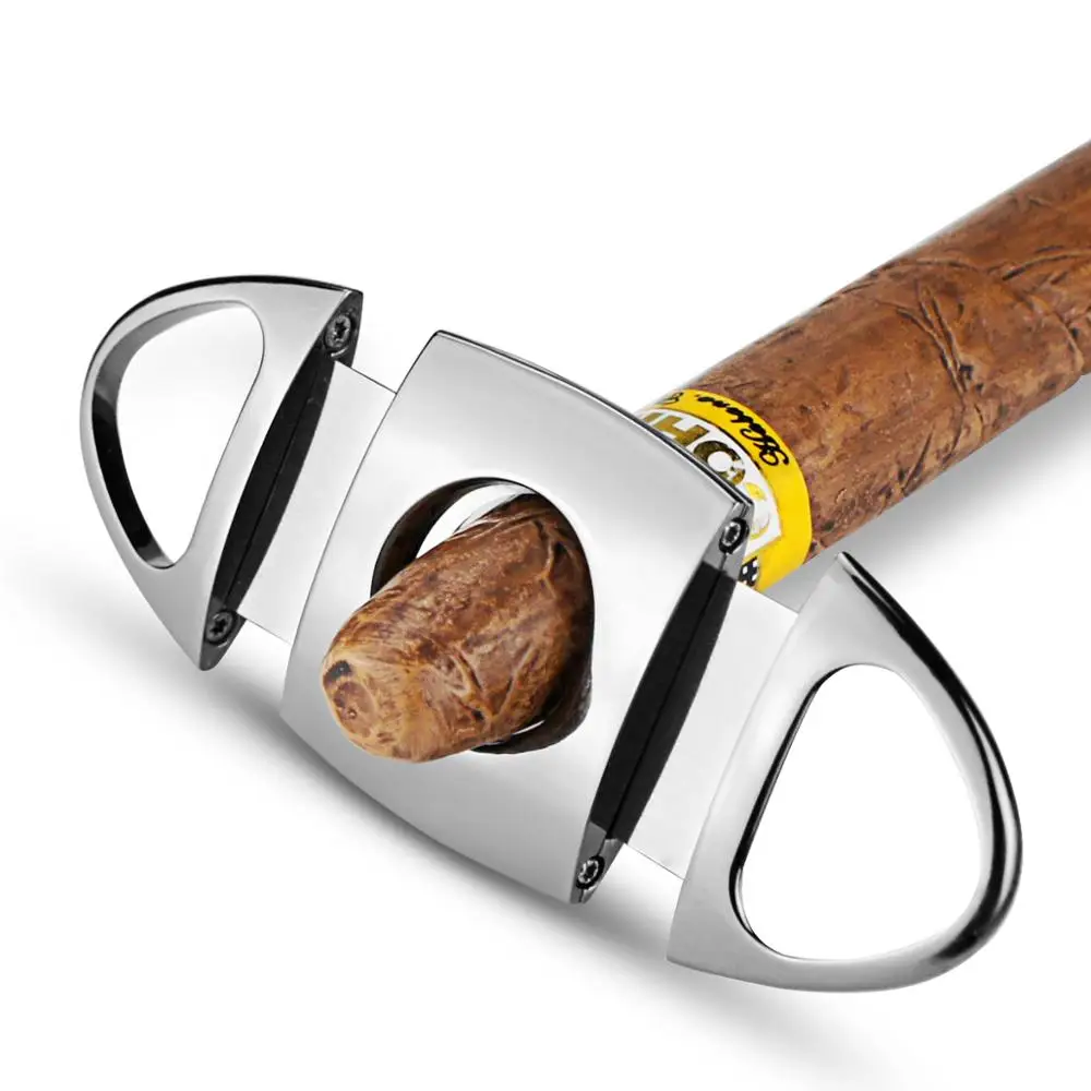 COHIBA Нержавеющая сталь острый сигарный Нож металлический ветрозащитный 3