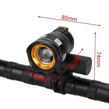 

XANES ZL01 800LM T6 Bicycle Light Three Modes Zoomable Night Riding USB Rechargeable Waterproof LED Torch Lantern Flashlight