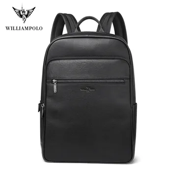 

Williampolo Men Backpack Multifunctional Waterproof Laptop Multi-layer Pockets Bag Man USB Charging School Backpack 2020 New