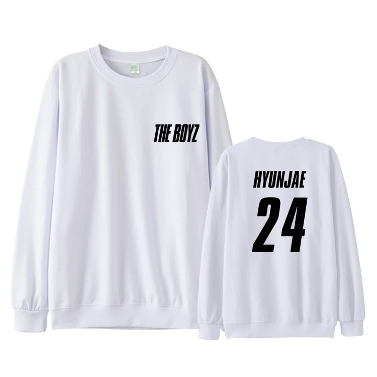 THE BOYZ THE START пуловеры толстовка с длинным рукавом зимние повседневные с круглым воротником для женщин/мужчин свободный логотип, название крутой свитшот