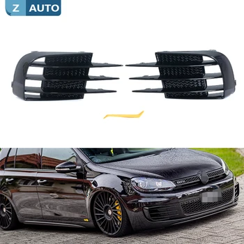 ABS 자동차 앞 범퍼 안개등 그릴 커버, 안개등 커버 트림, 폭스바겐 골프 6 MK6 VI GTI R R20 2008-2013, 2 개