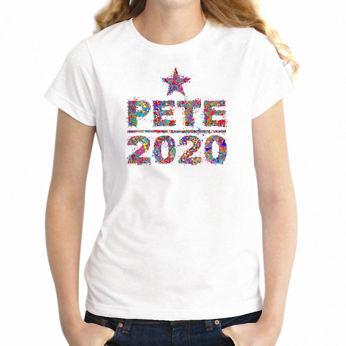 

Women's T Shirt Pete 2020 Pete Buttigieg Pop Culture Girl's Printed Tee