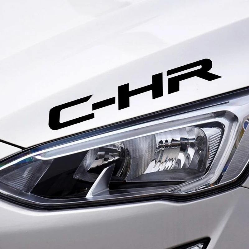 

4PCS Reflective Sport Car Brand Letters Car PVC Decals For Toyota C-HR Auto Whole Body Decor Vinyl Trim Stickers Car Accessories