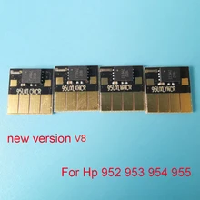 V8 версию 953 953XL Постоянный чип для hp OfficeJet Pro 7740/8210/8710/8720/8725/8728/8730/8740 обломоки патрона