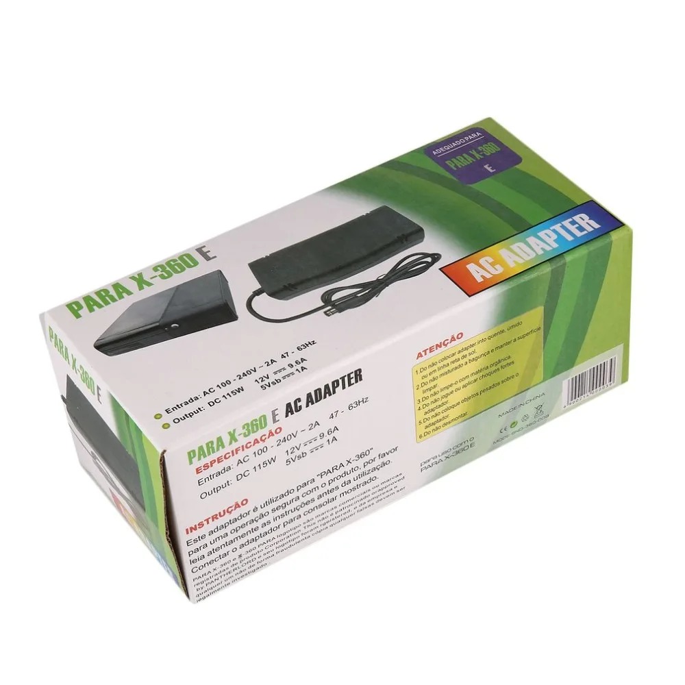 Адаптер переменного тока для xbox 360E, адаптер питания хоста в 100-240 в, зарядный кабель питания для Para X-360 E